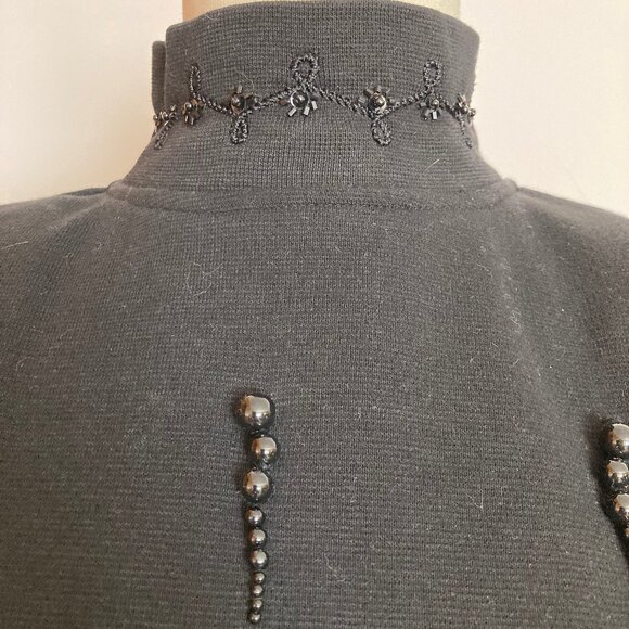 Lisa Ashley Beaded Mock Neck Sweater - Picture 7 of 10